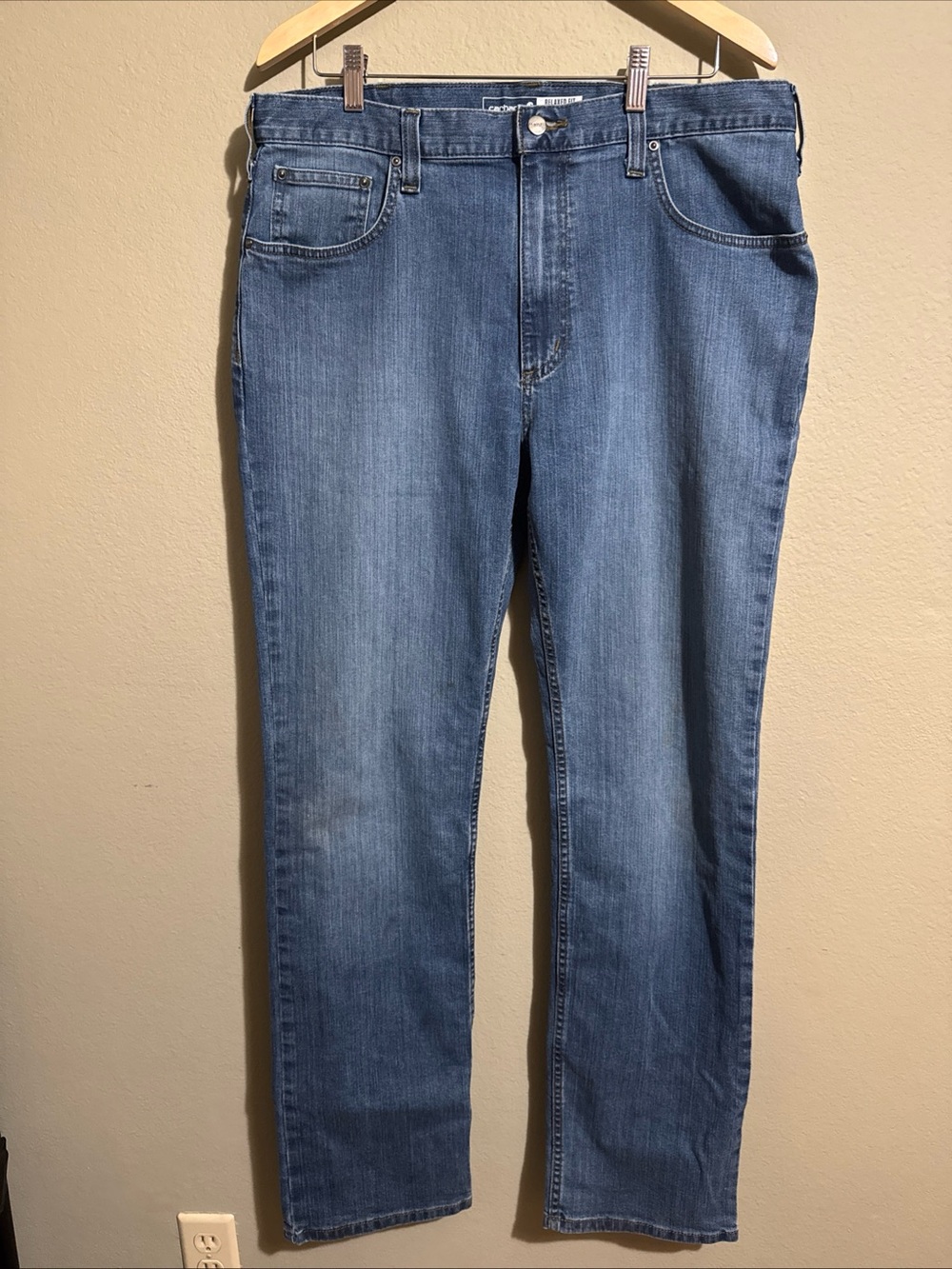 Carhartt Jeans Mens 36x34 Rugged Flex Relaxed Fit 5 Pocket Workwear BD2804-M